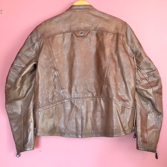 Ronin RSD Motorcycle 100% Leather Jacket Mens XL color Tobacco 2017 - Picture 4 of 16